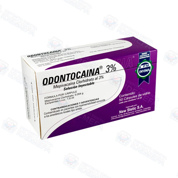 Anestesia Odontocaina Mepivacaina 3%