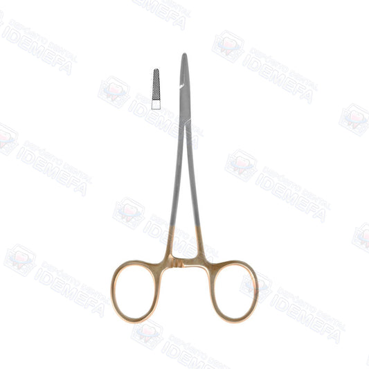 Porta agujas Baumgartner de acero inoxidable