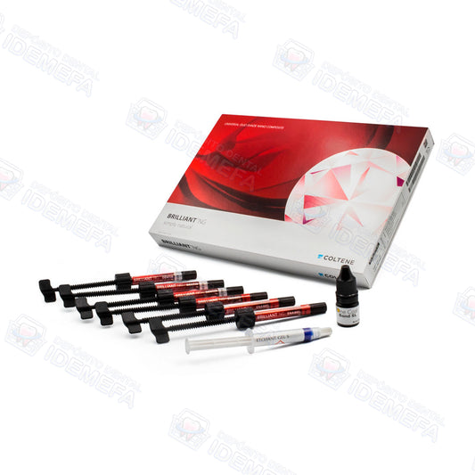 Kit Composite Brilliant NG 6 Jeringas/ Kit armado 6 jeringas, un ácido, un adhesivo