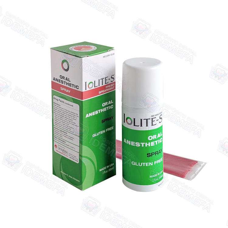 Iolite-S Spray Anestésico tópico, Benzocaína 20 %