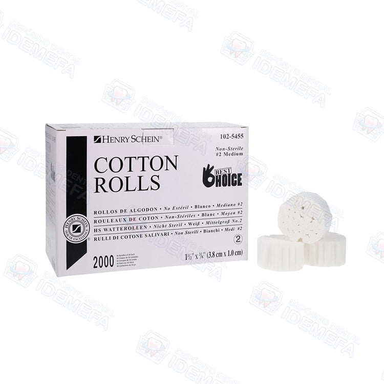 Algodón en rollitos