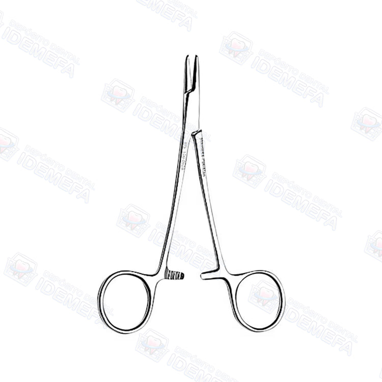 Porta agujas Baumgartner de acero inoxidable