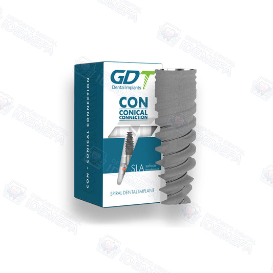 Implante Cónico NP - Conexión Cónica de Plataforma Estrecha (CON NP Spiral Implant) by GDT®