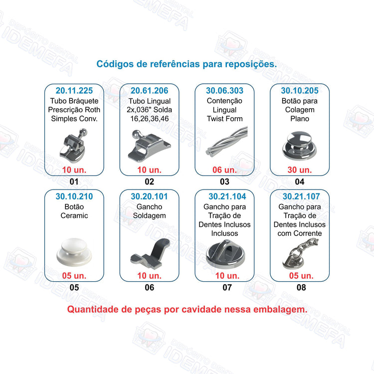 Super Kit de Accesorios Ortodónticos – 240 Piezas